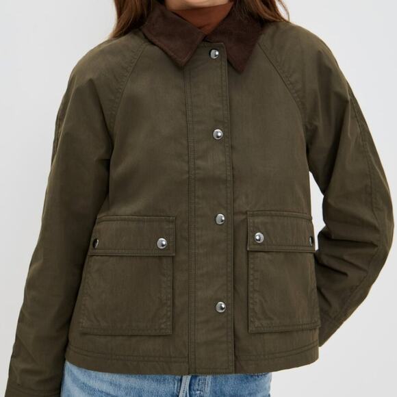 Madewell Jackets & Blazers - NWT Madewell Waxed Zip-Front Jacket XL